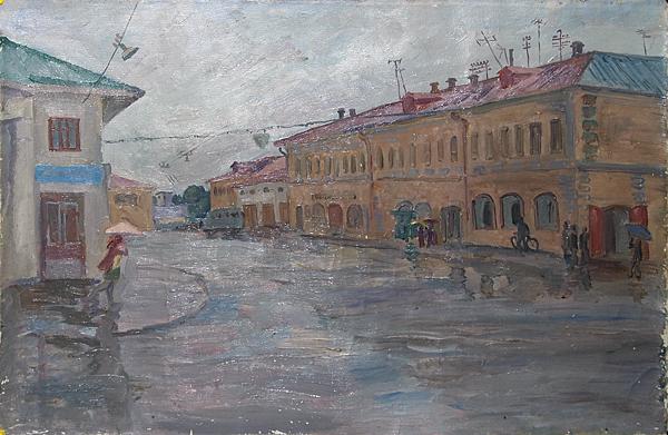 Rostov the Great cityscape - oil painting