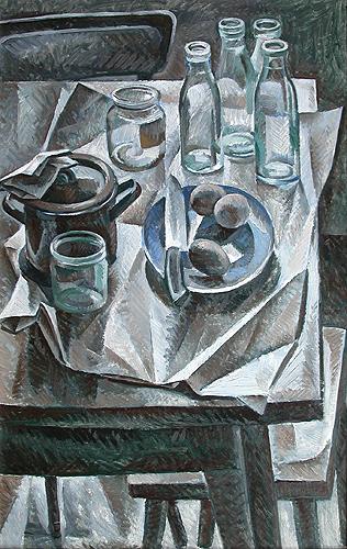 Things on the Table still life - oil painting